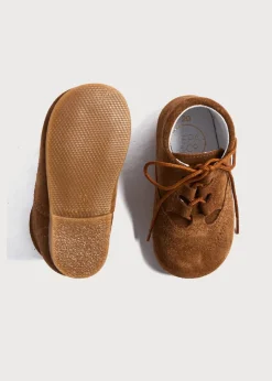 BOY Pepa London Suede Oxford Baby Booties in Brown (20-24EU)