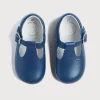 BOY Pepa London T-Bar Baby Shoes in Blue (20-26EU)