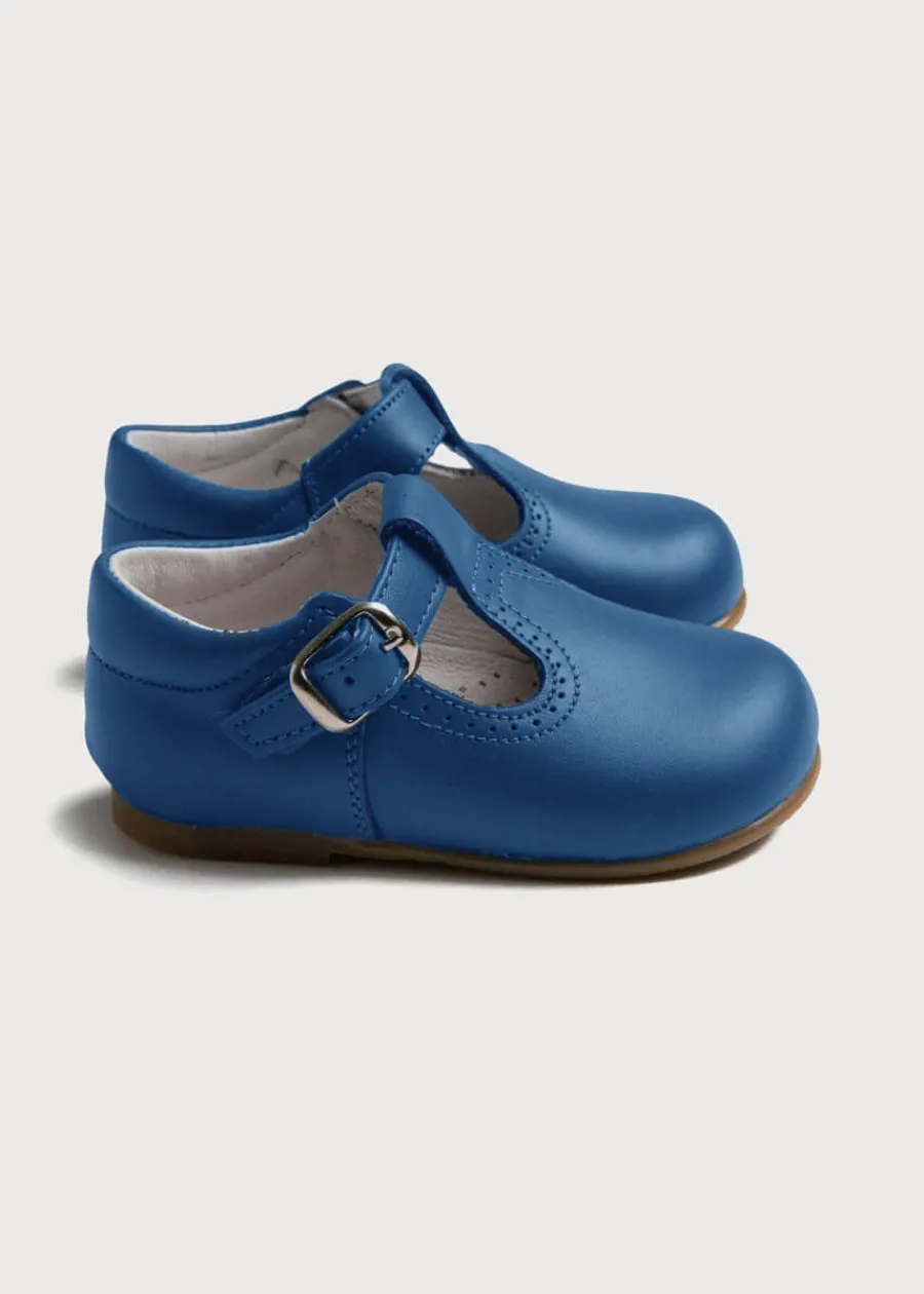 BOY Pepa London T-Bar Baby Shoes in Blue (20-26EU)