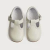 BOY Pepa London T-Bar Leather Baby Shoes in Ivory (20-24EU)