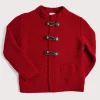 BOY Pepa London Toggle Fastening Knitted Cardigan in Red (12mths-10yrs)