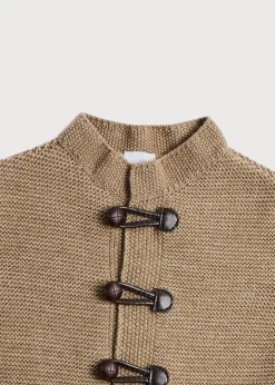 BOY Pepa London Toggle Fastening Knitted Cardigan in Oatmeal (12-10yrs)