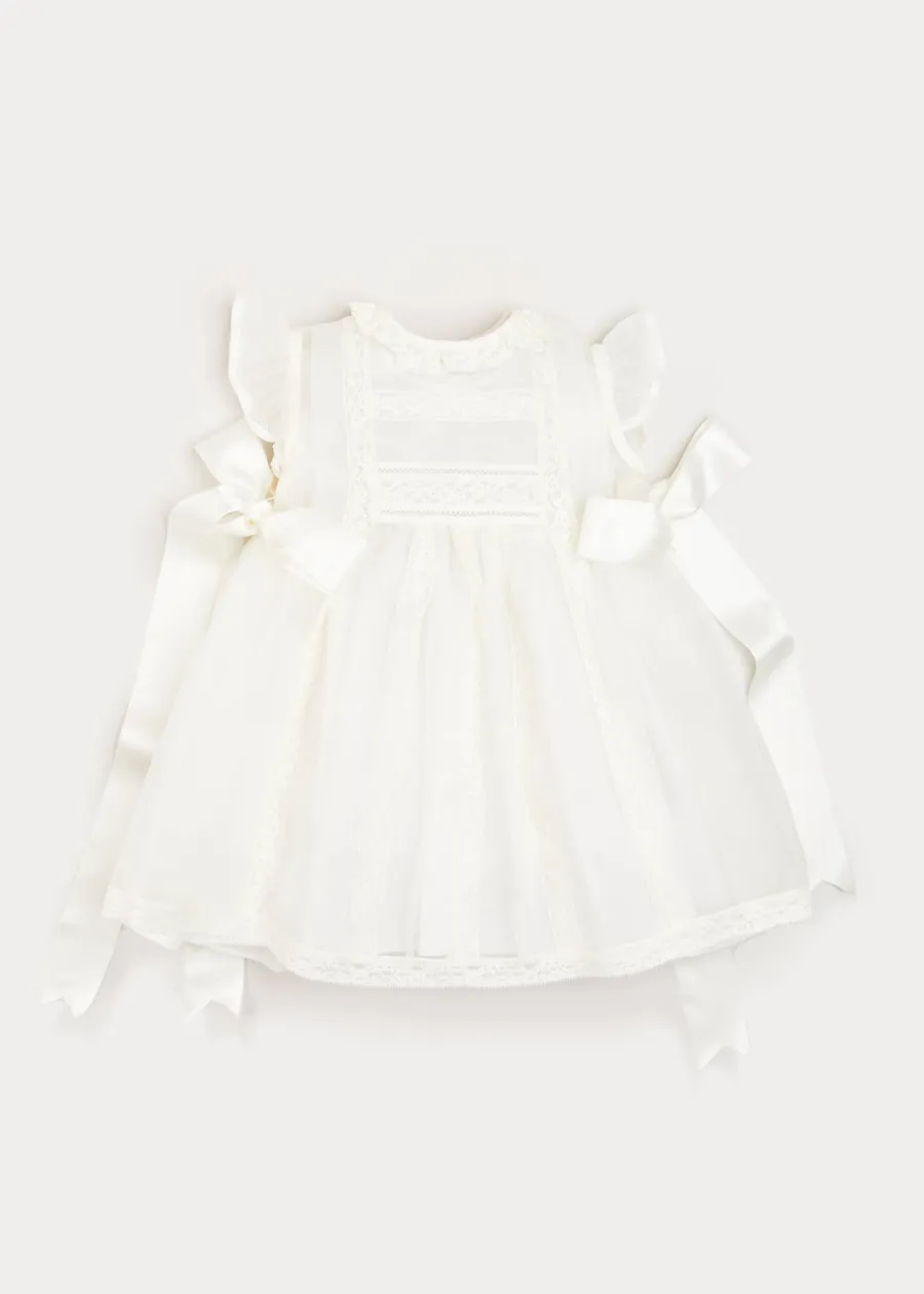 Pepa London Traditional Cream Christening Gown (3mths-5yrs)