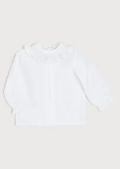 Pepa London Traditional Hand Smocked Blouse in Off White (0-12mths)