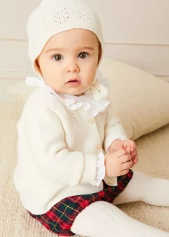 Pepa London Traditional Hand Smocked Blouse in Off White (0-12mths)