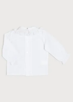 Pepa London Traditional Hand Smocked Blouse in Off White (0-12mths)