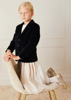 Pepa London Tulle Glittery Skirt in Gold (18M-10Y)