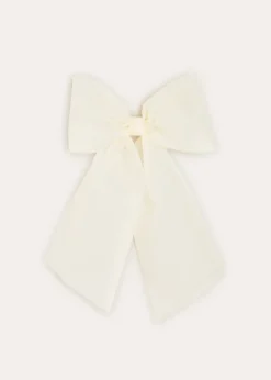 BOY Pepa London Tulle Long Bow Clip In Cream
