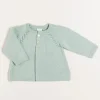 Pepa London Two Button Baby Cardigan in Green (1-9mths)