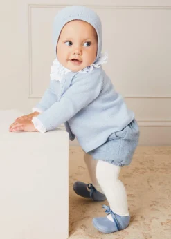 BOY Pepa London Two Button Baby Cardigan In Light Blue (1-9mths)