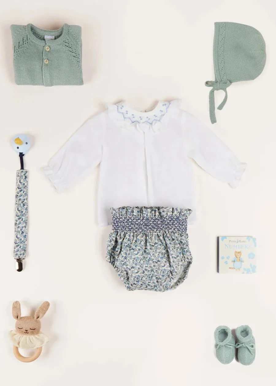Pepa London Two Button Baby Cardigan in Green (1-9mths)