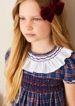 BOY Pepa London Velvet Big-Bow Clip in Burgundy
