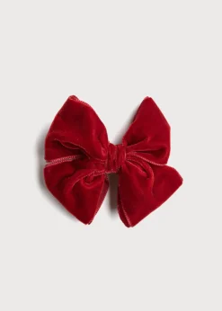 BOY Pepa London Velvet Big-Bow Clip in Red