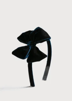 BOY Pepa London Velvet Hair-Band in Navy