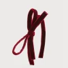 BOY Pepa London Velvet Hairband with Thin Burgundy Bow