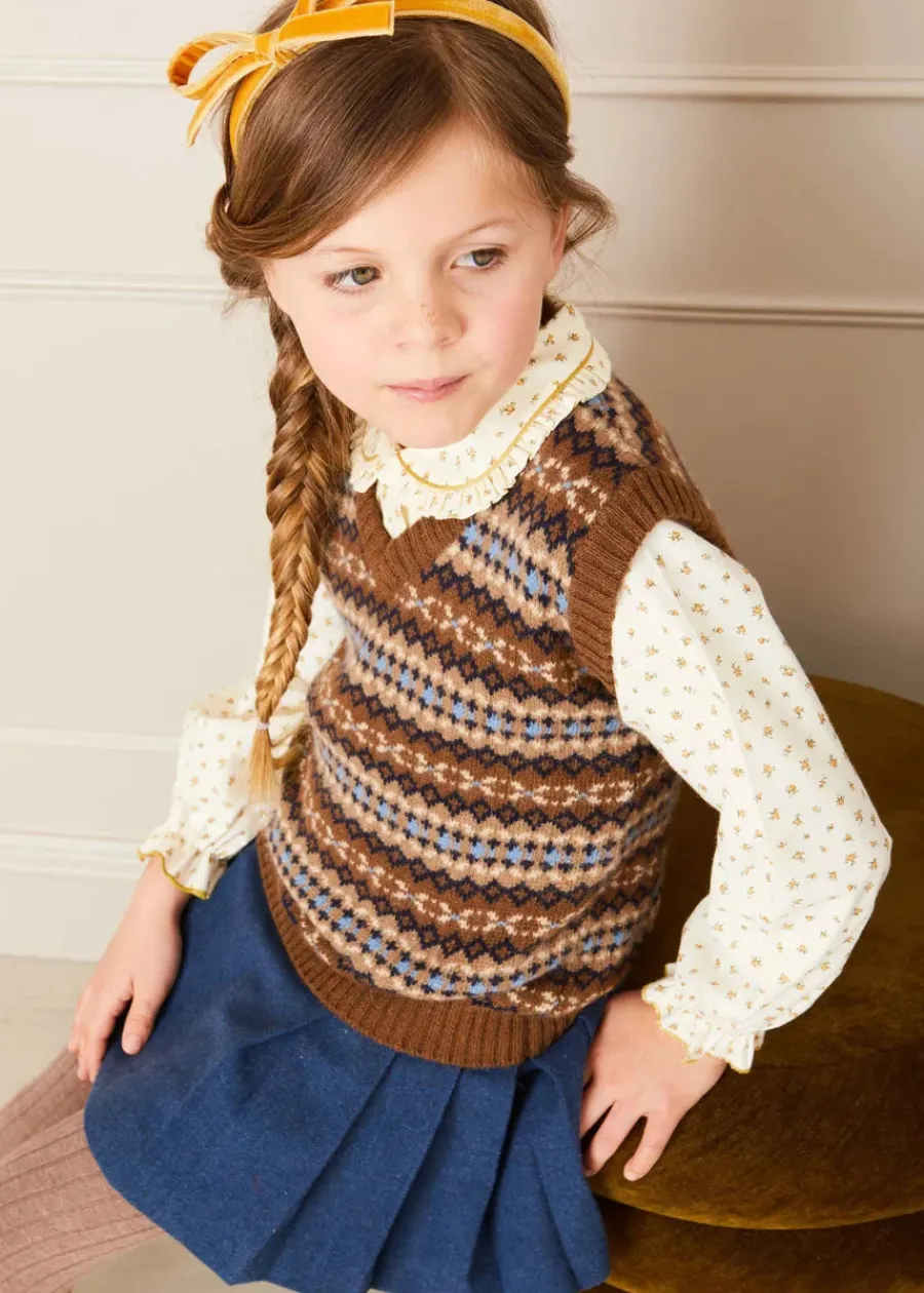 BOY Pepa London Velvet Hairband With Thin Mustard Bow
