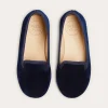 BOY Pepa London Velvet Slippers In Navy (24-34EU)