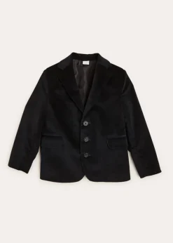 BOY Pepa London Velvet Three Button Blazer Jacket In Black (4-10yrs)