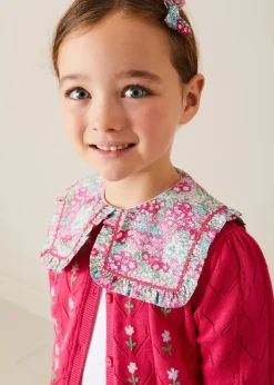 BOY Pepa London Viola Floral Medium Bow Hair Clip in Pink