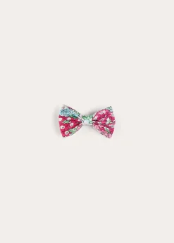 BOY Pepa London Viola Floral Small Bow Hair Clip in Pink