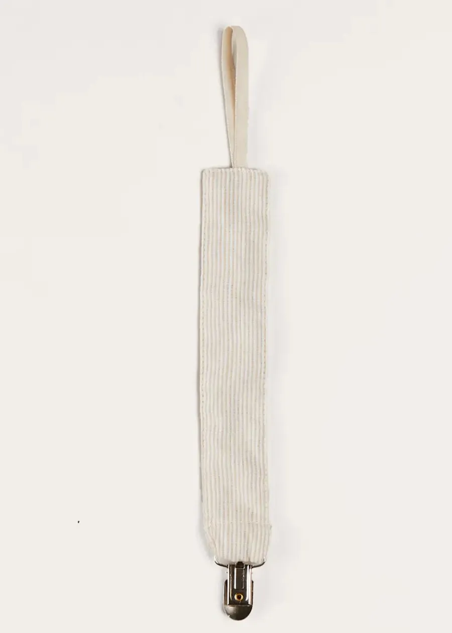 BOY Pepa London Waterford Striped Dummy Clip in Beige