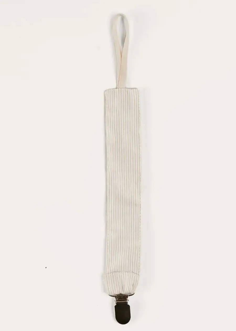 BOY Pepa London Waterford Striped Dummy Clip in Beige