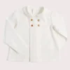 BOY Pepa London White Peter Pan Collar Shirt With Front Buttons (12mths-3yrs)