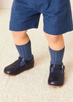 BOY Pepa London Wool Front Pocket Dungarees in Blue (18mths-5yrs)